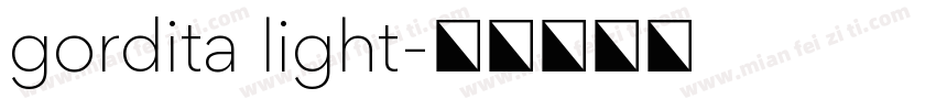 gordita light字体转换